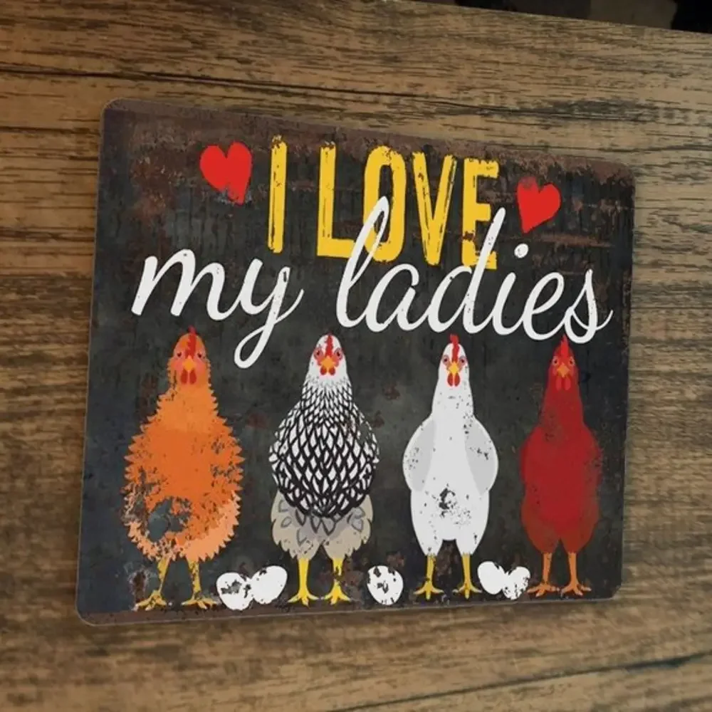 I Love My Ladies Chickens Hens Mouse Pad‎